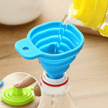 Foldable Silicone Collapsible Funnel - Portable, Durable & Easy-Clean Kitchen Tool for Fuel Hoppers, Beer, Oil, and More - Food-Safe, Space-Saving Design with Ergonomic Handle, Kitchen Funnel, Oil Pouring, Compact Storage, Easyclean Material, Oil Dispense