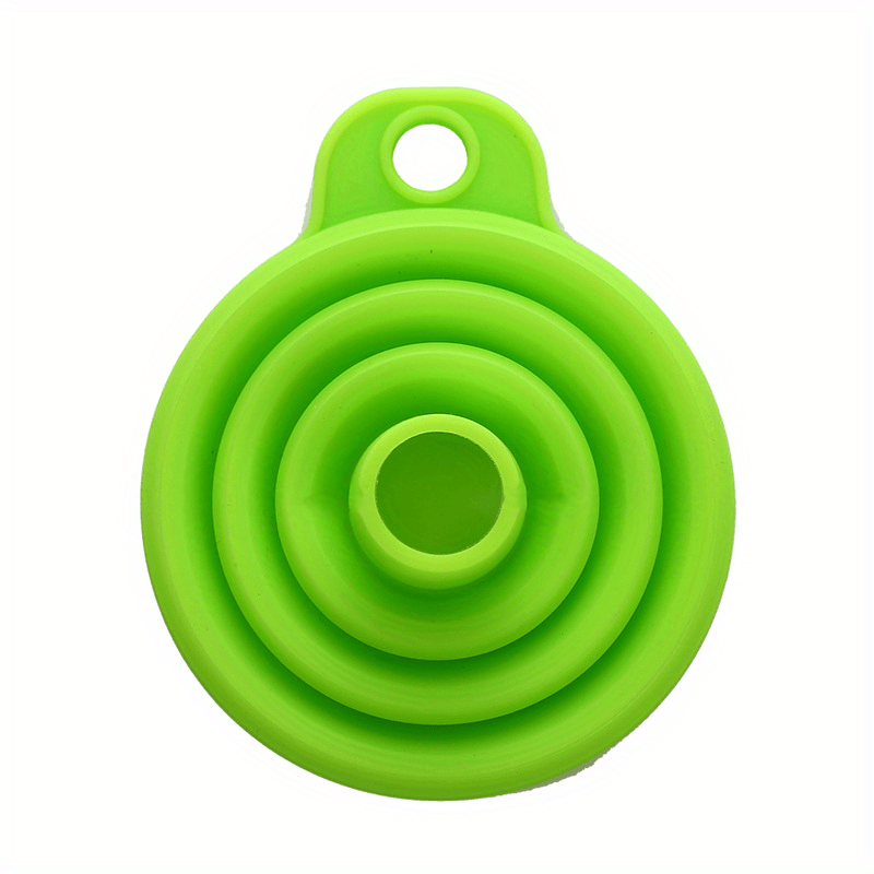 Foldable Silicone Collapsible Funnel - Portable, Durable & Easy-Clean Kitchen Tool for Fuel Hoppers, Beer, Oil, and More - Food-Safe, Space-Saving Design with Ergonomic Handle, Kitchen Funnel, Oil Pouring, Compact Storage, Easyclean Material, Oil Dispense