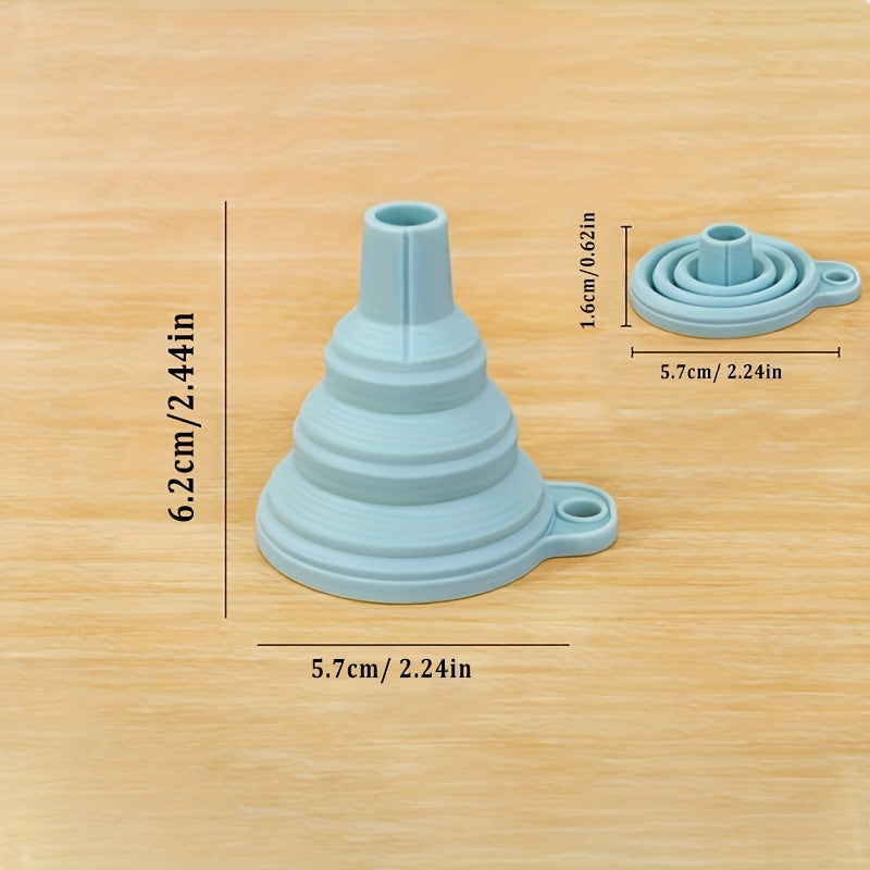 Foldable Silicone Collapsible Funnel - Portable, Durable & Easy-Clean Kitchen Tool for Fuel Hoppers, Beer, Oil, and More - Food-Safe, Space-Saving Design with Ergonomic Handle, Kitchen Funnel, Oil Pouring, Compact Storage, Easyclean Material, Oil Dispense