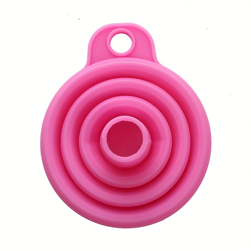 Foldable Silicone Collapsible Funnel - Portable, Durable & Easy-Clean Kitchen Tool for Fuel Hoppers, Beer, Oil, and More - Food-Safe, Space-Saving Design with Ergonomic Handle, Kitchen Funnel, Oil Pouring, Compact Storage, Easyclean Material, Oil Dispense