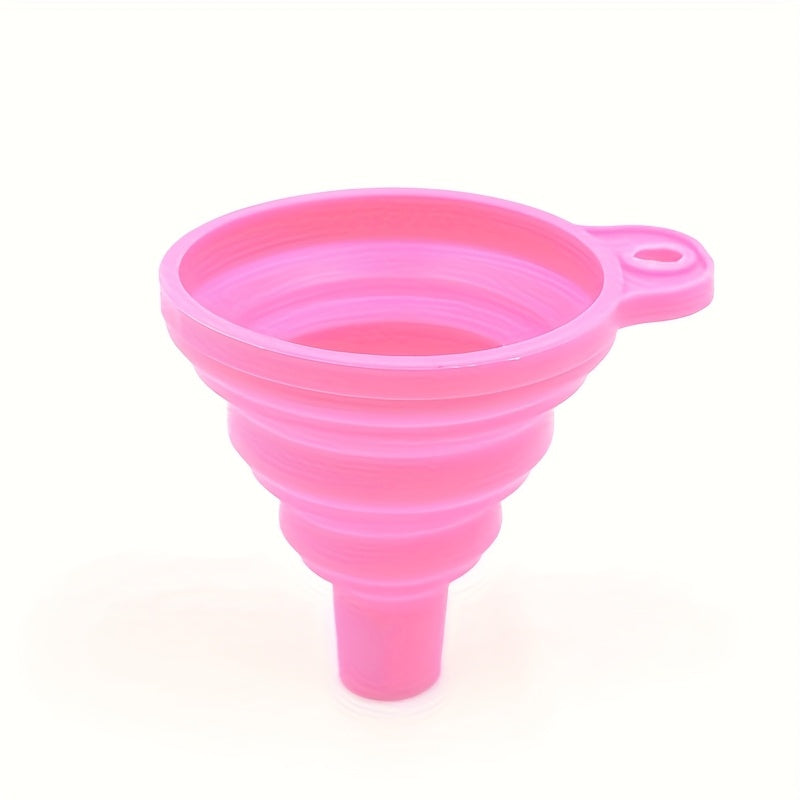1/3pcs Foldable Silicone Funnel, Kitchen Liquid Pouring Anti-Splash Small Funnel, Mini Household Oil Funnel
